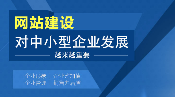 網(wǎng)站建設對中小型企業(yè)發(fā)展越來越重要!